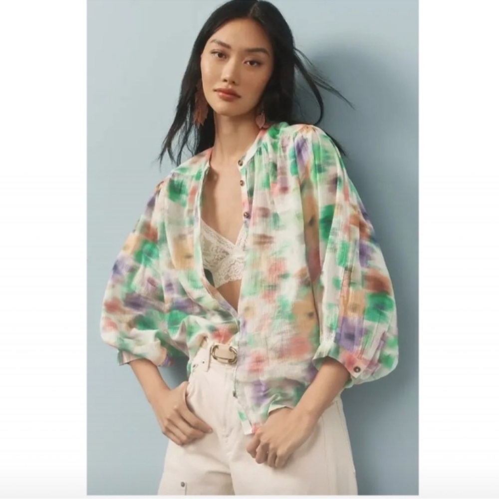 EUC Anthropologie Pilcro Sidney Blouse, Size Small